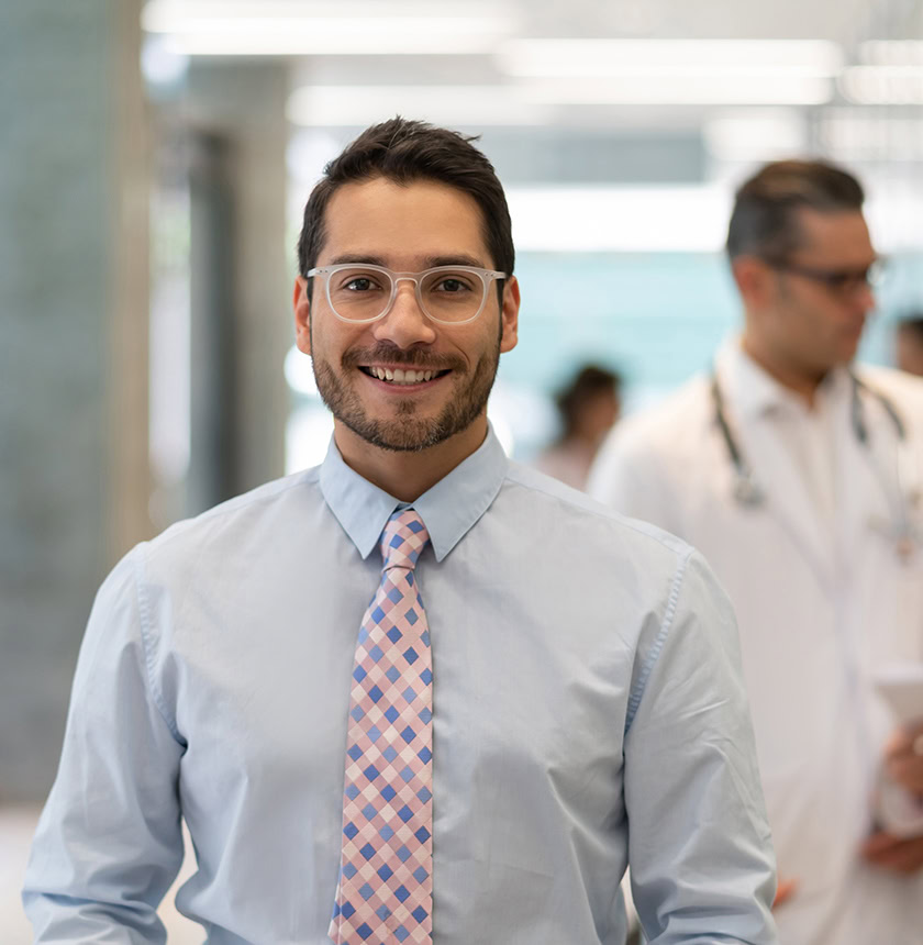 Successful hospital supervisor looking at camera smiling